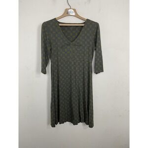 Horny Toad Womens Dress Medium Olive Green Organic Cotton Babydoll Athletic